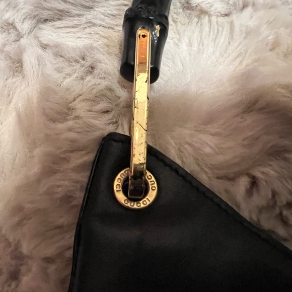 Gucci Bamboo black leather bag Tom Ford era (callouts in photos) please look - Picture 10 of 14